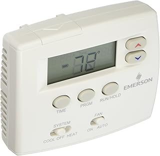 Emerson 1F80-0224 Single Stage 24 Hour Programmable Thermostat,Blue