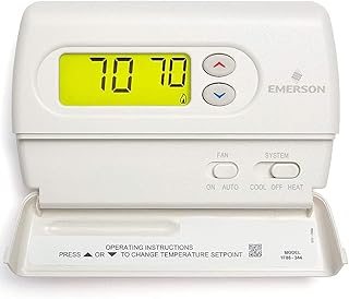 Emerson 1F86-344 Non-Programmable Thermostat for Single-Stage Systems